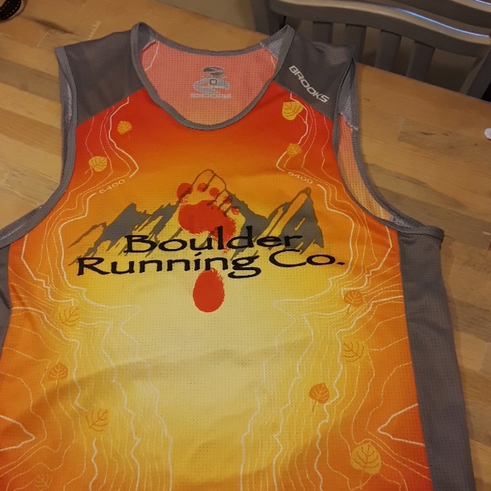 Brooks running jersey/tank